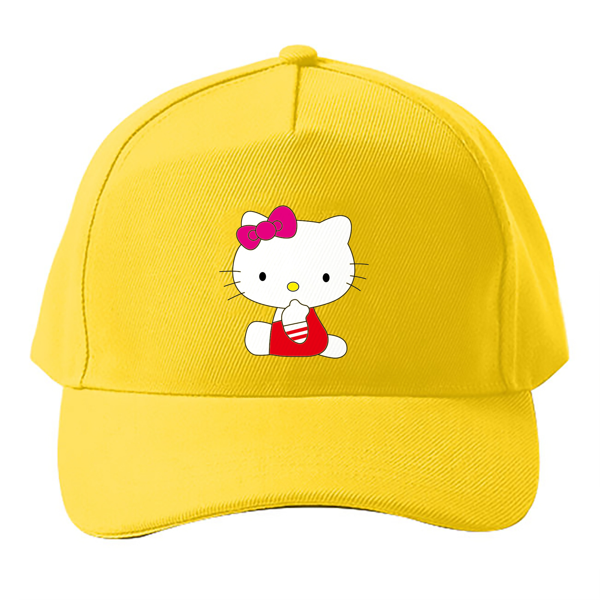 （画像用） Hello Kitty ハローキティ ベースボールキャップ 綿100％ 男女兼用 帽子 スポーツ